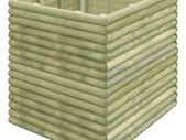 Garden Raised Bed 106x106x96 cm Impregnated Pinewood