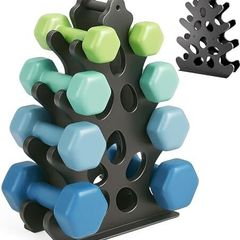 Dumbbell Rack Metal Weight Stand Holder Heavy Duty Dumbbell Storage Weight Tree (No Dumbbells, Rack Only)