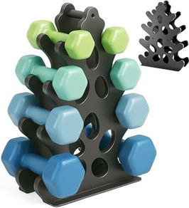 Dumbbell Rack Metal Weight Stand Holder Heavy Duty Dumbbell Storage Weight Tree (No Dumbbells, Rack Only)