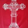 Galway Irish Crystal Roman Cross 8" Image 3