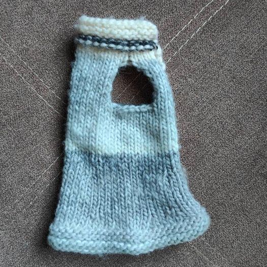 Small dog/ cat knitted jumper, size XS