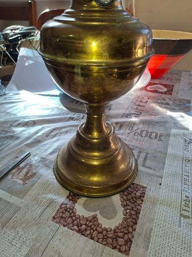 Old Brass Lamp for parts or repair Postage Available or Collection
