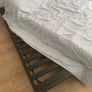 Double/single bed day bed frame markerad virgil abloh ikea painted black Image 3
