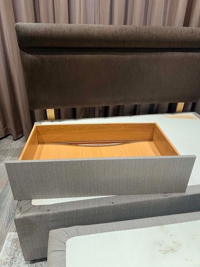 Brown bed frame
