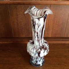 Munrano End of Days Tall Art Glass Hand Blown Vase