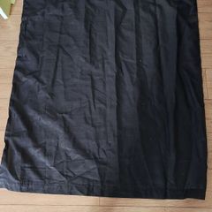 Black lined Curtains size 46" wide 55" height