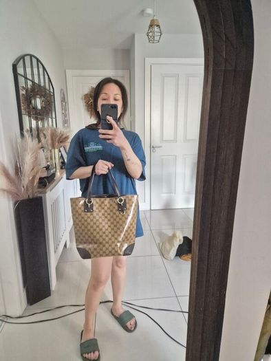 Gucci GG crystal monogram toted bag