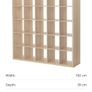 Kallax Shelving unit Oak effect Image 3