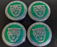 Jaguar caps  GREEN (For Aftermarket) FREE POST