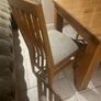 Solid Oak Table And 6 Chairs. Image 4