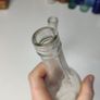 219 - Set of 2 Vintage Clear Glass Decorative Collectible Bottles Image 3