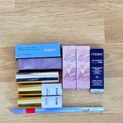 Lipsticks and lip liner Merit, Kosas, Charlotte Tilbury, By Terry, Violette FR and more