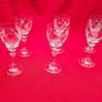 Vintage Duiske Handcut Crystal sherry/liquor stemmed glasses Image 7