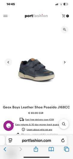 Geox leather boys shoes