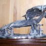 Metal Dragon Figure with Crystals - THE FLYING DRAGON - With Plinth - Boxed Image 3