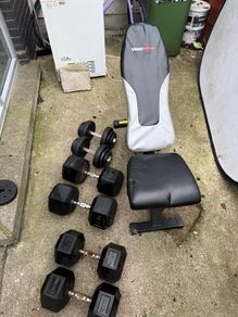 Home Gym Setup  176kg Dumbbells & Bench