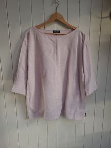 Mary Grant pink linen top
