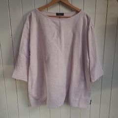 Mary Grant pink linen top