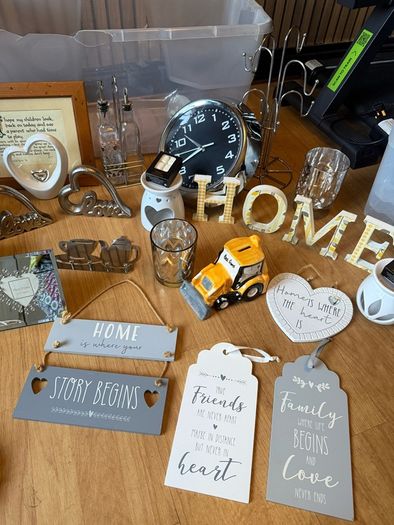 Various home decor items