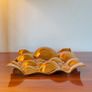 Copper Chrome Mouth-blown Glass Decorative Tray Fruit Bowl Image 7