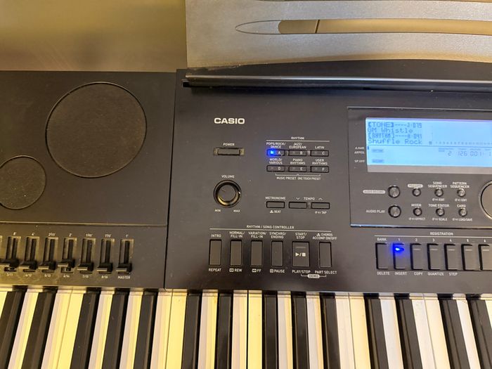 Casio WK7600 Keyboard + Stand + Power Adapter