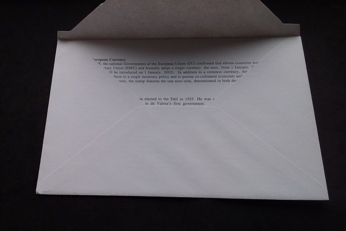 Ireland Stamps : Single European Currency , Sean Lemass , Council of Europe , First Day Cover - 1999