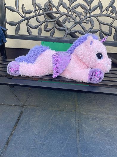 Beautiful Large Pink Cuddly Girls Unicorn