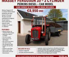 Massey Ferguson 35 3 Cylinder Perkins Diesel 1 owner last 30 years