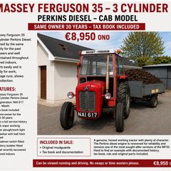 Massey Ferguson 35 3 Cylinder Perkins Diesel 1 owner last 30 years