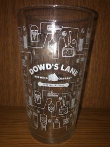 Dowd's lane Beer pint Glass