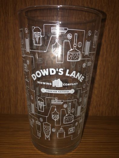 Dowd's lane Beer pint Glass