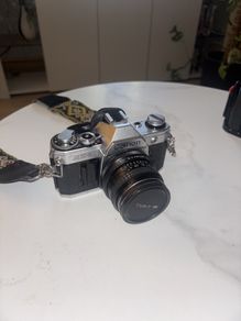 Canon AE-1 with 28mm lens