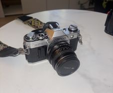 Canon AE-1 with 28mm lens
