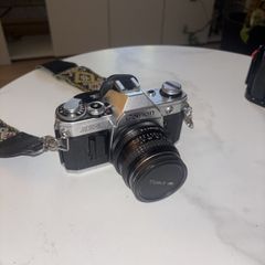Canon AE-1 with 28mm lens