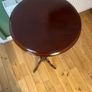 Solid maghoney plant stand. 34in high x 13in diameter Image 2