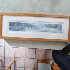 Through earthen riches framed picture print signed by Phillipe Gray.