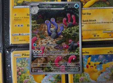 Wugtrio ! Illustration Rare ! from Paldean Fates Set ! 2024 ! Pokemon Card !