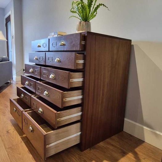 Apothecary / Mid-century Multi-Drawer Chest