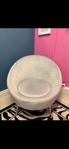 velvet tub chair