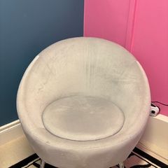 velvet tub chair