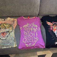 4 Sparkle Tee shirts size S-M