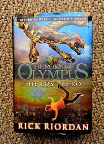 Signed Heros of Olympus The Lost Hero Rick Riordan Hardback book