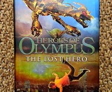 Signed Heros of Olympus The Lost Hero Rick Riordan Hardback book