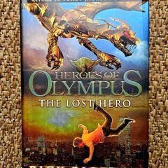 Signed Heros of Olympus The Lost Hero Rick Riordan Hardback book