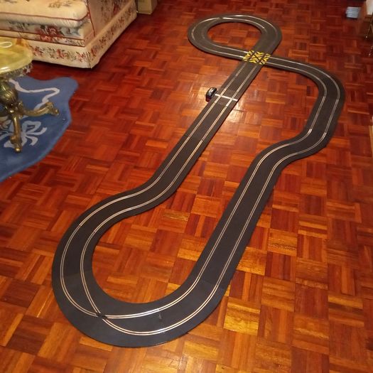 Scalextric Mini Challenge Set with extension.  Mini Cooper Edition