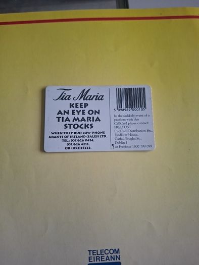 tia Maria callcard