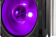 RGB Black Edition CPU Air Cooler with LGA1700 Bracket - 4 Continuous Direct Contact Heat Pipes with Fins, SF120R RGB Fan, Optional Push-Pull Fan Configuration - Black RGB (FREE POSTAGE)