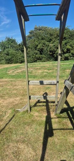 Wooden monkey bars