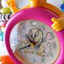 Rare Pink Tweety Alarm Clock, Tweety Table Clock, Tweety Clock, Table Clock, Clock, Tweety, Alarm Clock 1980's warmer bros looney tunes vintage Image 6