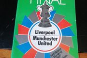 fa challenge cup final programme Liverpool v Man Utd.